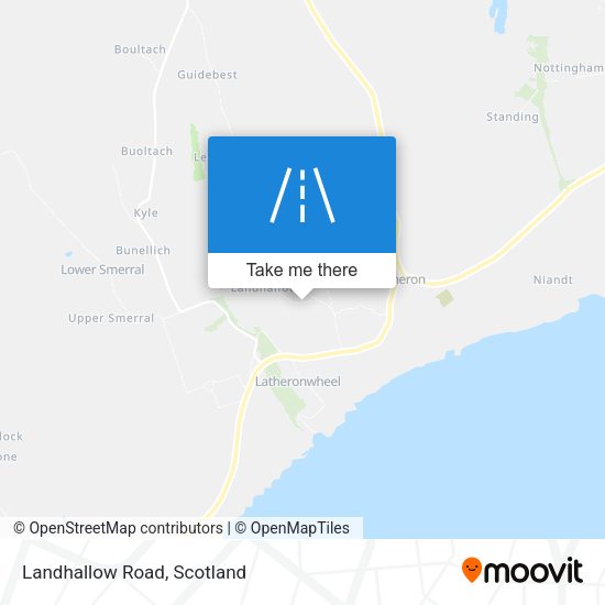 Landhallow Road map