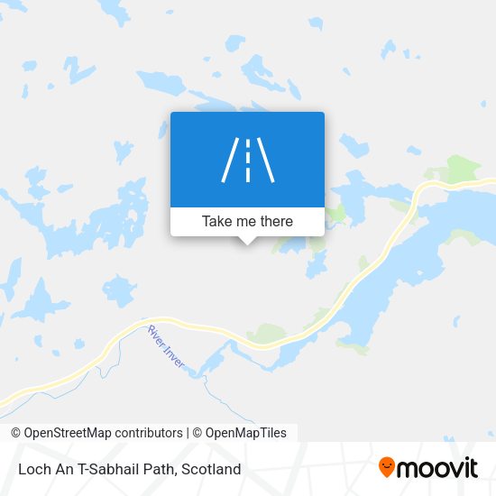 Loch An T-Sabhail Path map