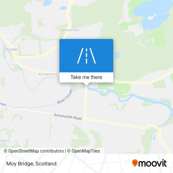 Moy Bridge map