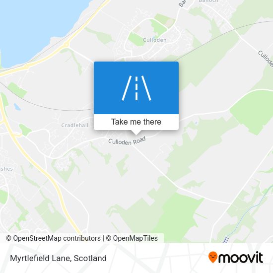 Myrtlefield Lane map
