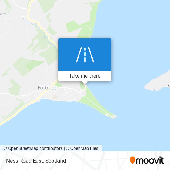 Ness Road East map