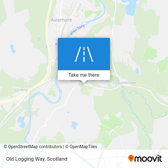 Old Logging Way map