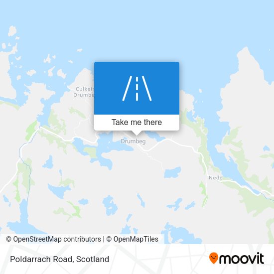 Poldarrach Road map