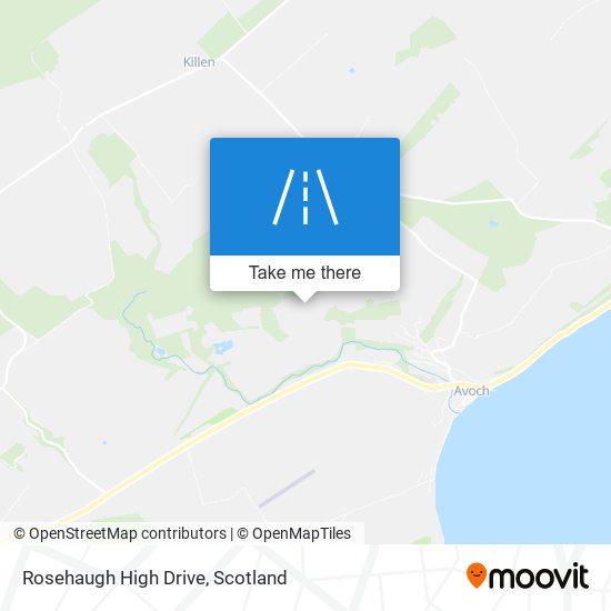 Rosehaugh High Drive map