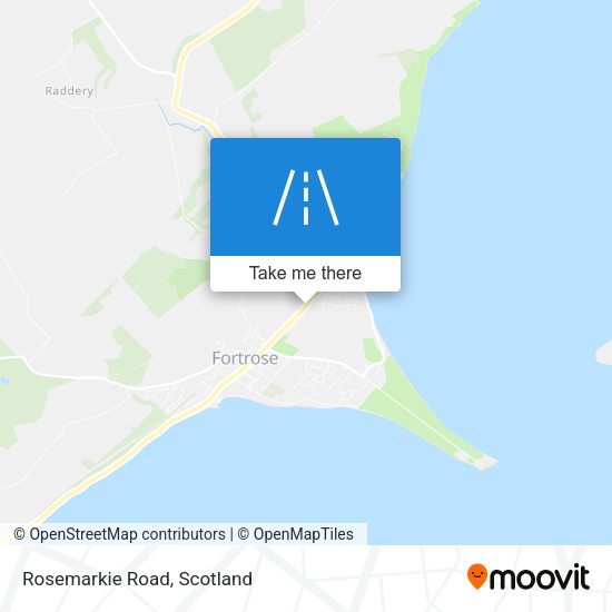 Rosemarkie Road map