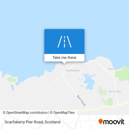 Scarfskerry Pier Road map