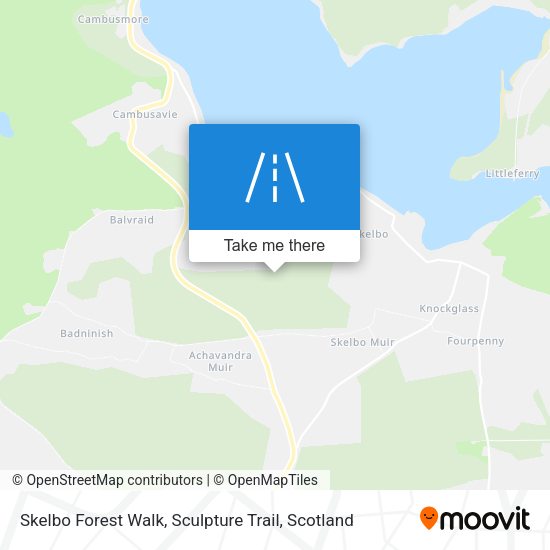 Skelbo Forest Walk, Sculpture Trail map