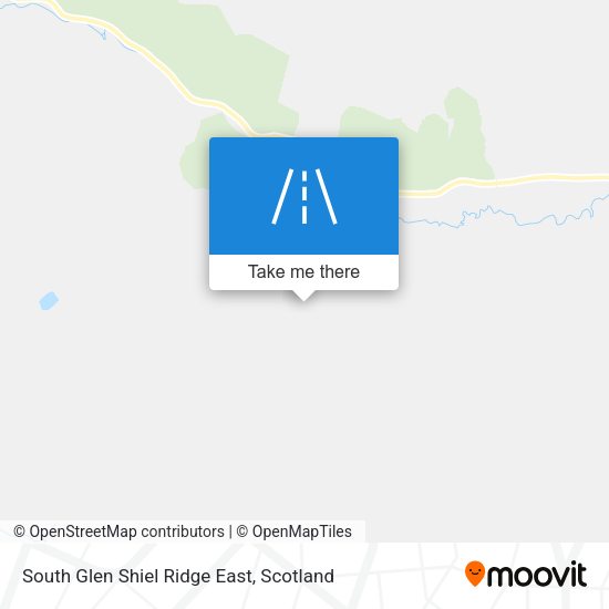 South Glen Shiel Ridge East map