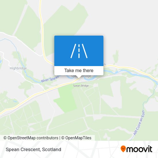 Spean Crescent map