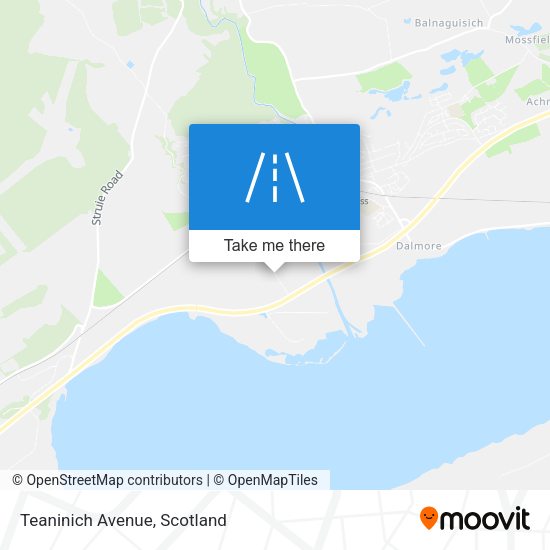 Teaninich Avenue map