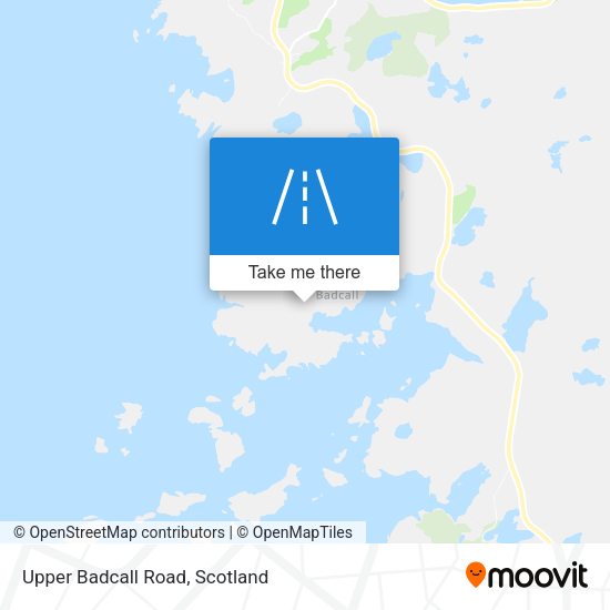 Upper Badcall Road map