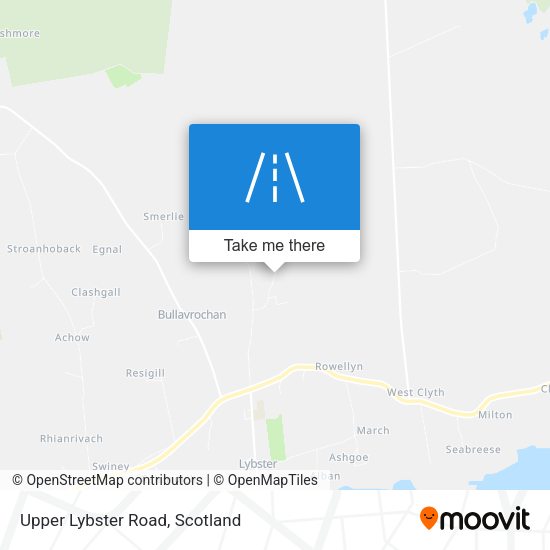 Upper Lybster Road map