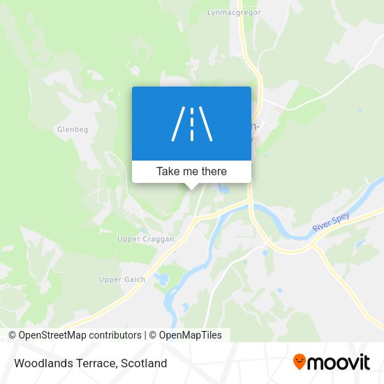 Woodlands Terrace map