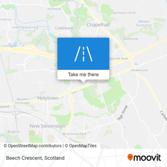 Beech Crescent map