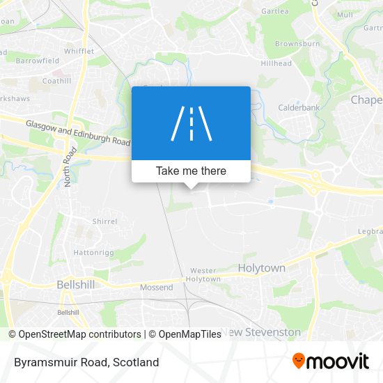 Byramsmuir Road map