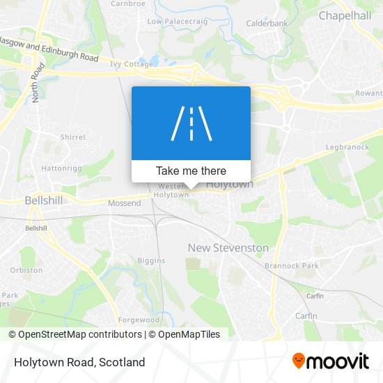 Holytown Road map