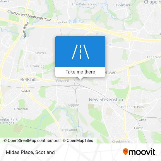 Midas Place map