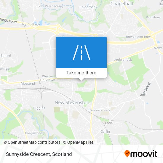 Sunnyside Crescent map