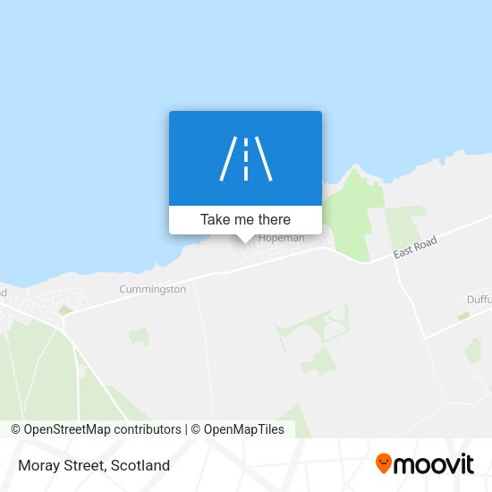 Moray Street map