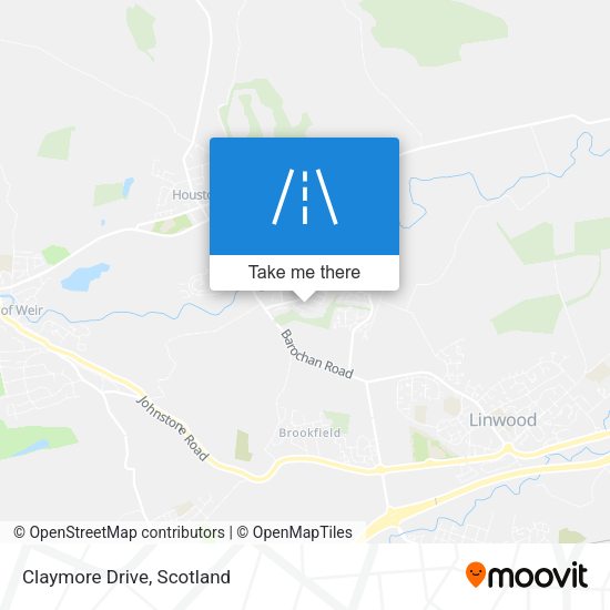 Claymore Drive map