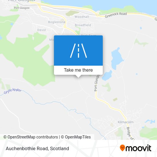 Auchenbothie Road map