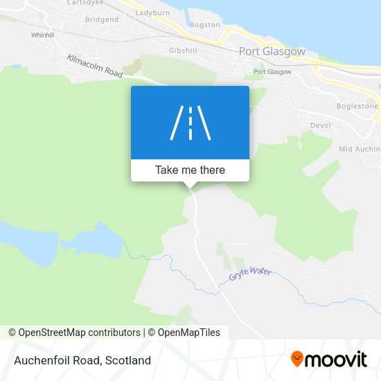 Auchenfoil Road map