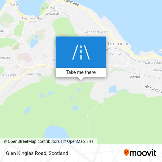 Glen Kinglas Road map