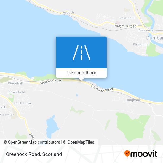 Greenock Road map