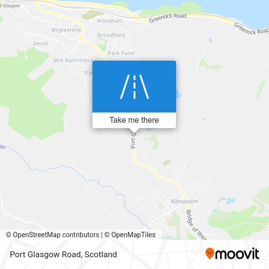 Port Glasgow Road map