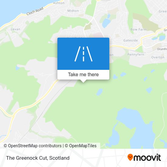 The Greenock Cut map