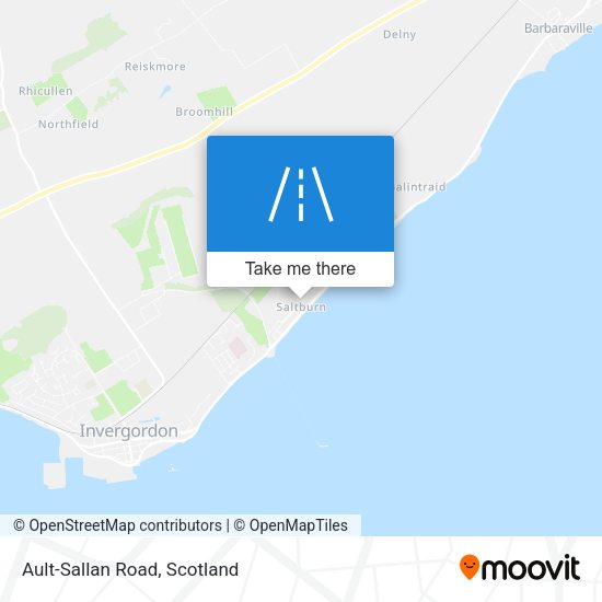Ault-Sallan Road map