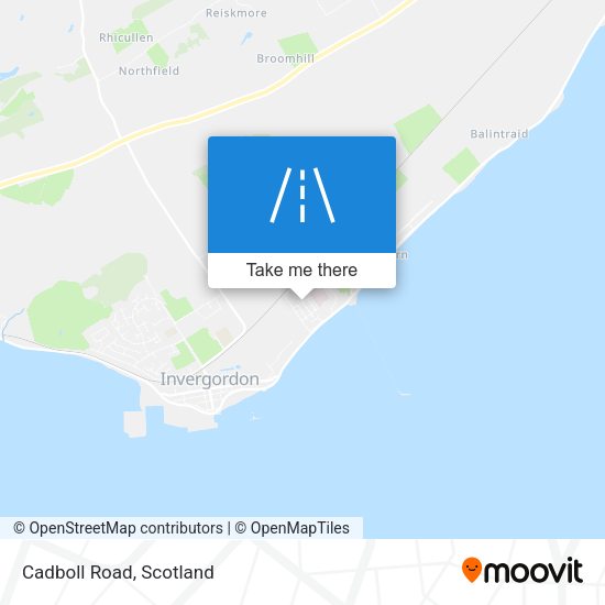 Cadboll Road map