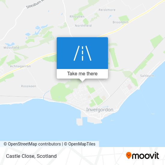 Castle Close map