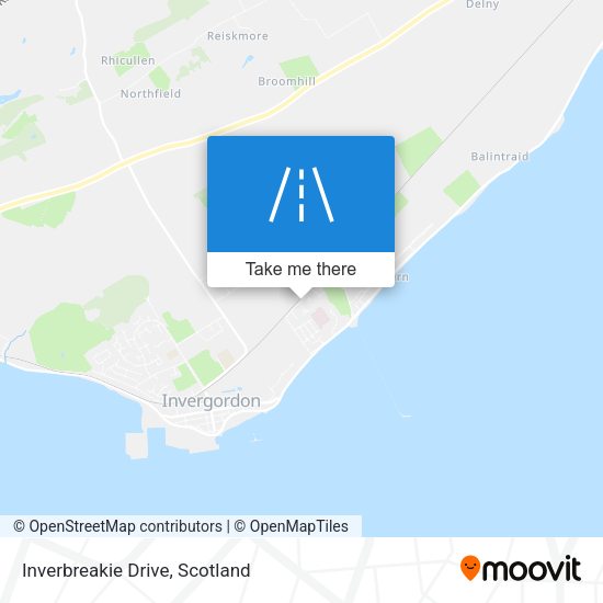 Inverbreakie Drive map