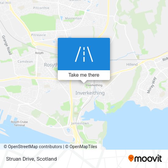 Struan Drive map