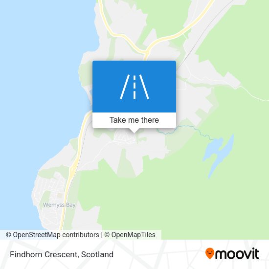 Findhorn Crescent map