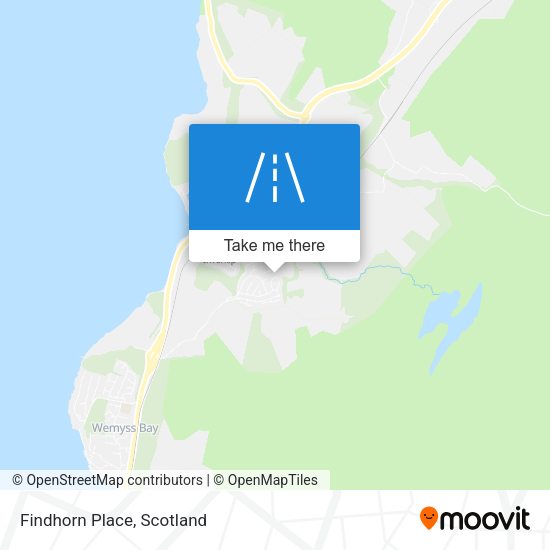 Findhorn Place map