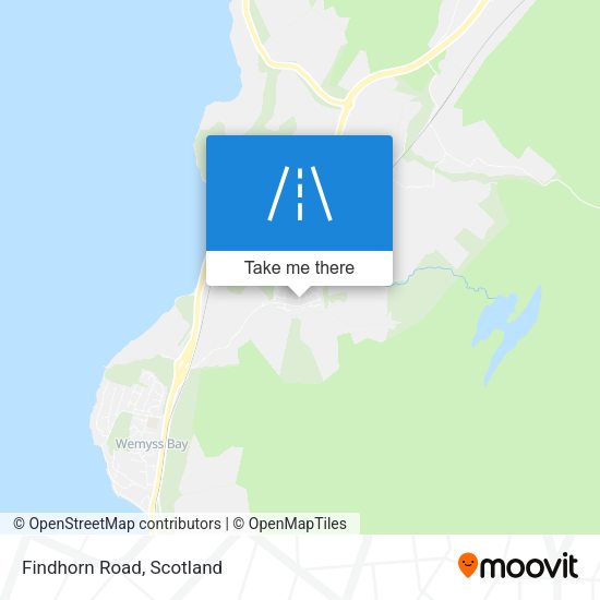Findhorn Road map