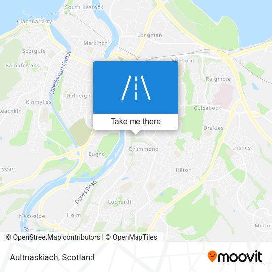 Aultnaskiach map