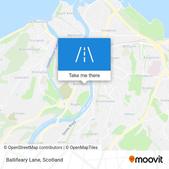 Ballifeary Lane map