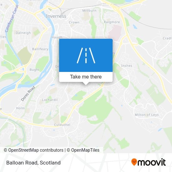 Balloan Road map