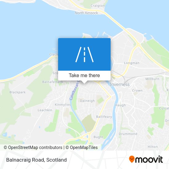 Balnacraig Road map