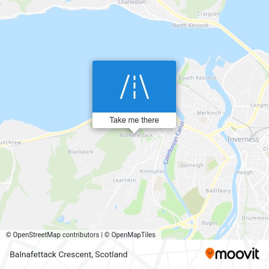 Balnafettack Crescent map