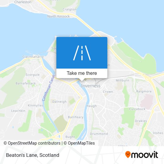 Beaton's Lane map