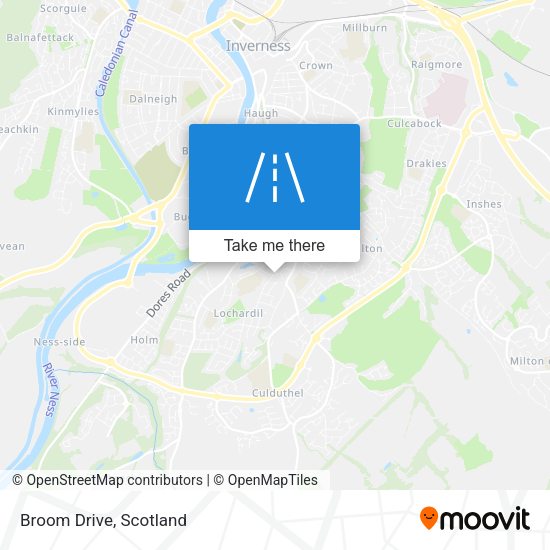 Broom Drive map