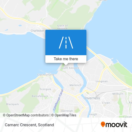 Carnarc Crescent map