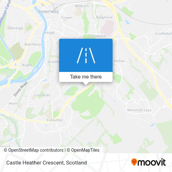Castle Heather Crescent map