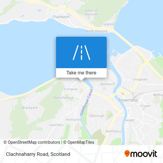 Clachnaharry Road map