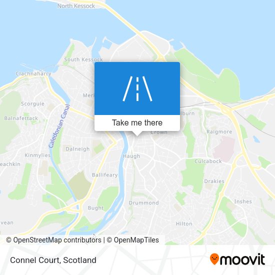 Connel Court map