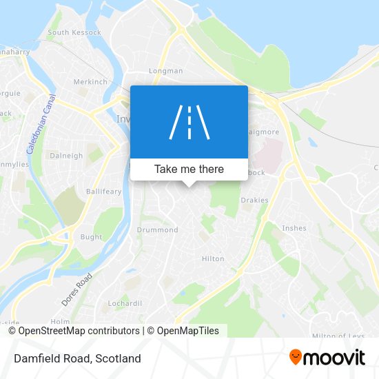 Damfield Road map